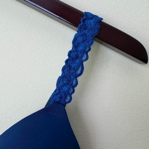 NEW Natori Pure Luxe Custom Coverage Contour Underwire Bra Spruce Seaport 32DD - Picture 5 of 9